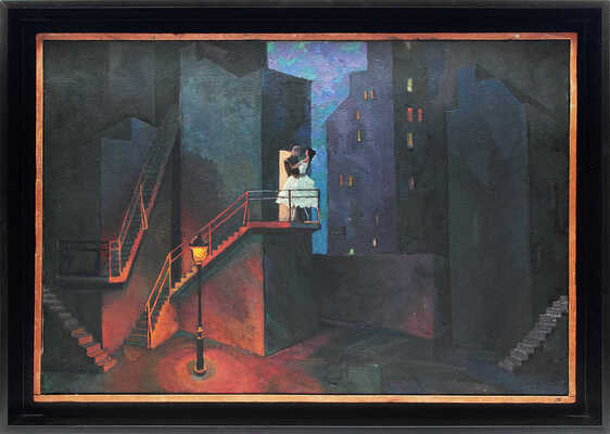 Мелков Анатолий Сергеевич. Эскиз театральной декорации к мюзиклу «Вестсайдская история» для театра им. В.Ф. Комиссаржевской, Ленинград 